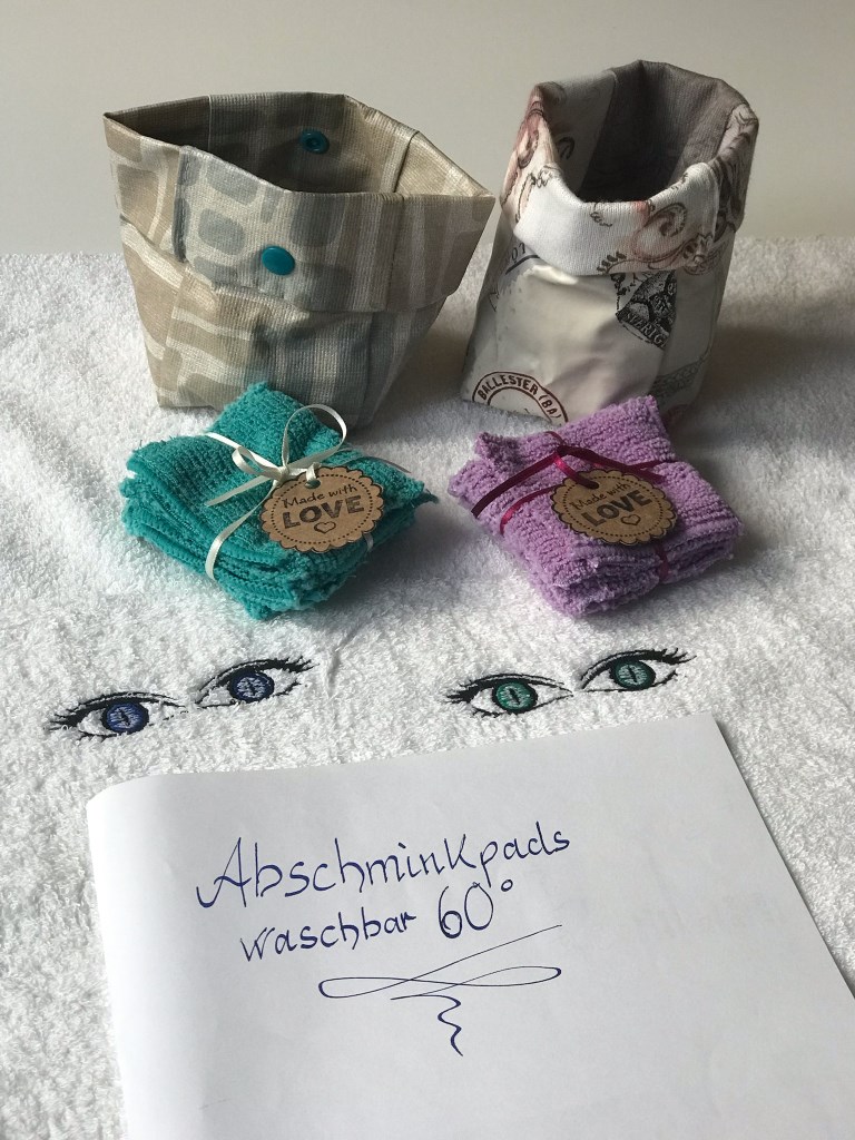 Selbstgenähte Abschminkpads - waschbar bei 60 Grad