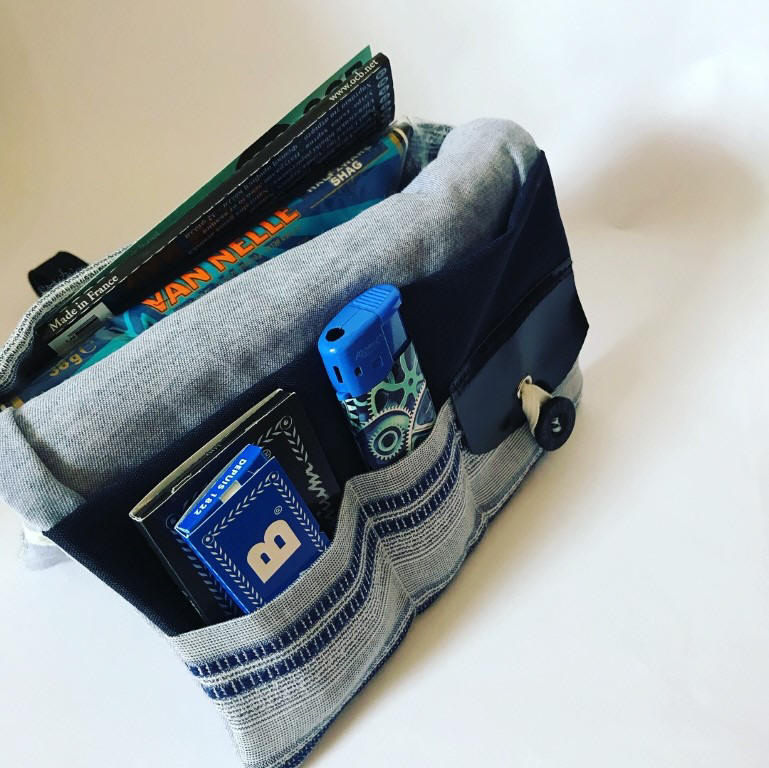 Selbstgenähte Tabaktaschen