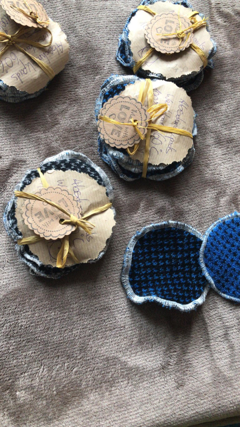 Selbstgenähte Abschminkpads - waschbar bei 60 Grad