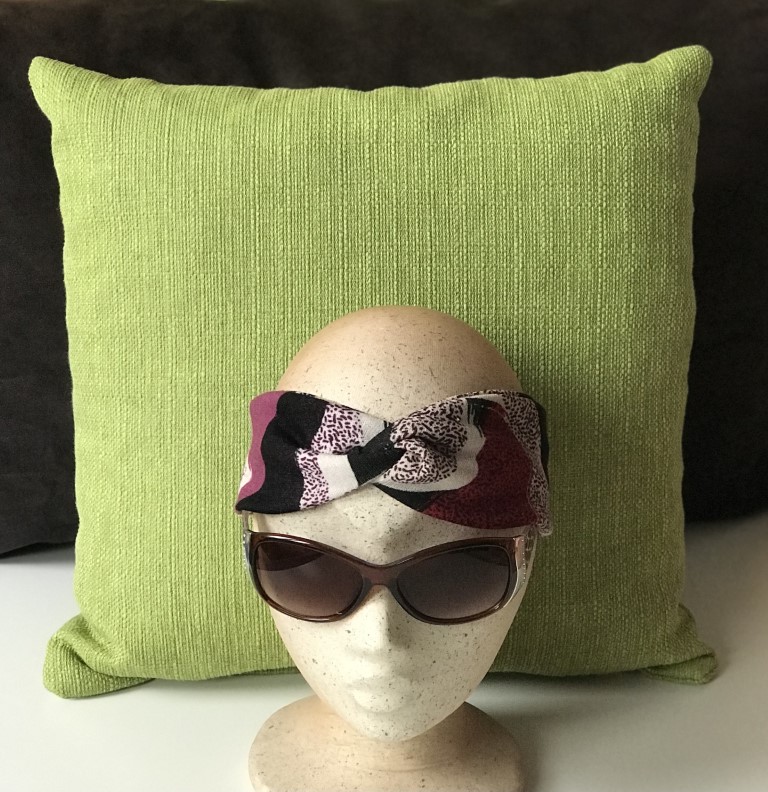 selbstgenähte Bandeau Stirnbänder Strickstoff